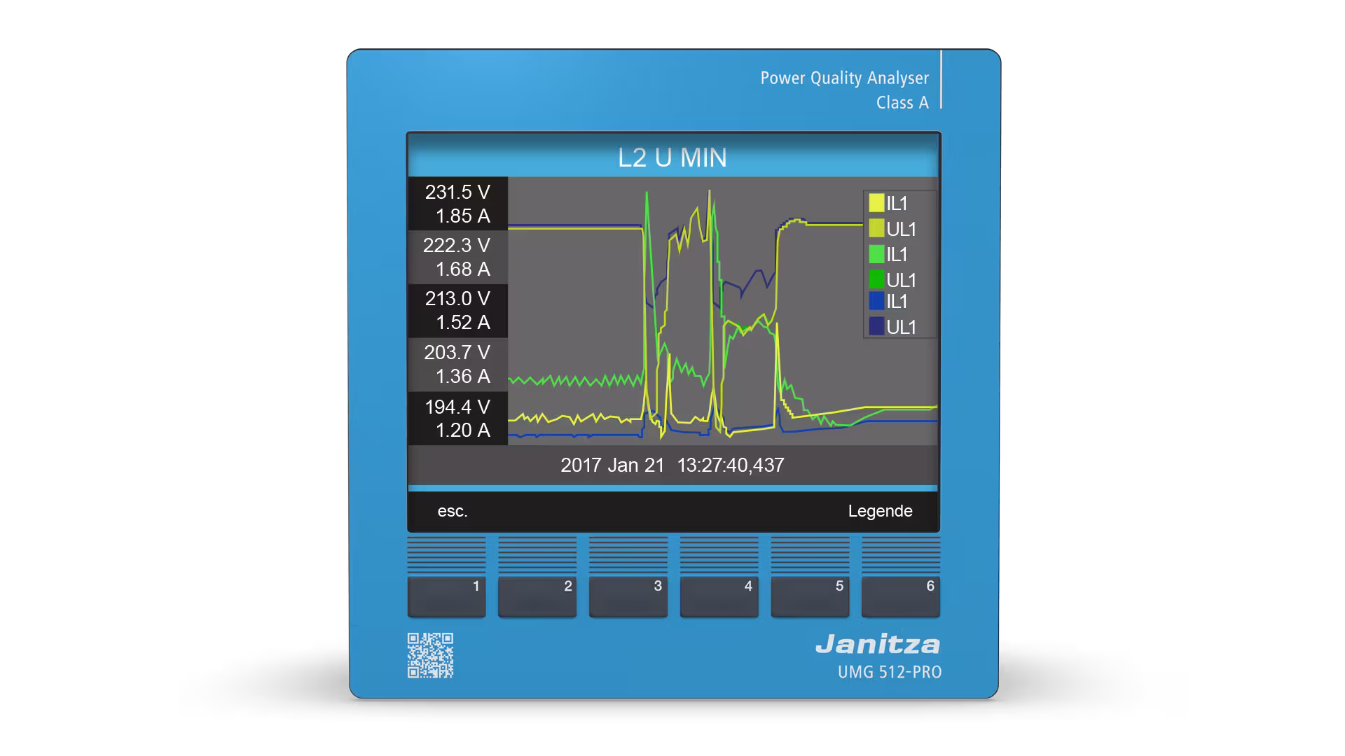Janitza UMG 512-PRO Front 1 S