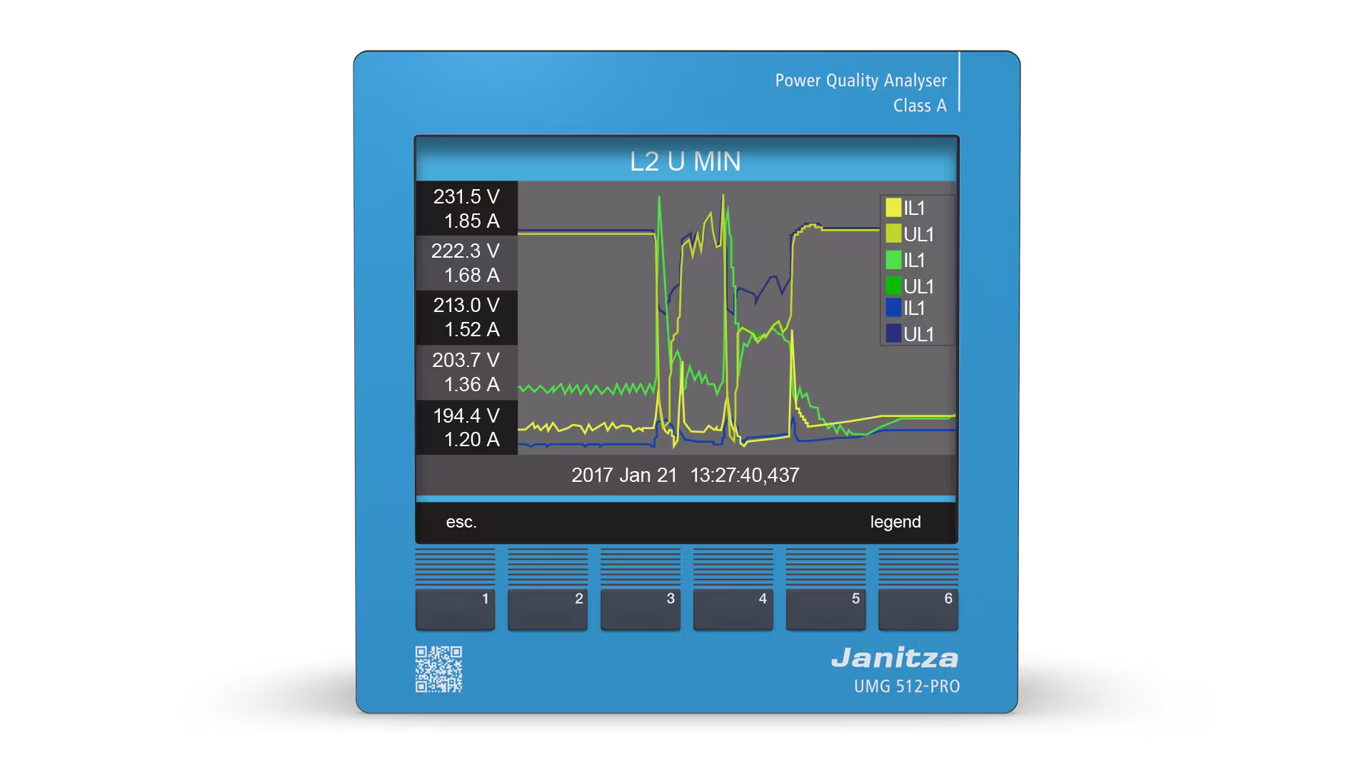 Janitza UMG 512-PRO Front 1 S