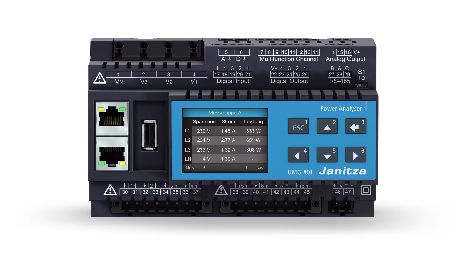 Janitza UMG 801 Front 1 S