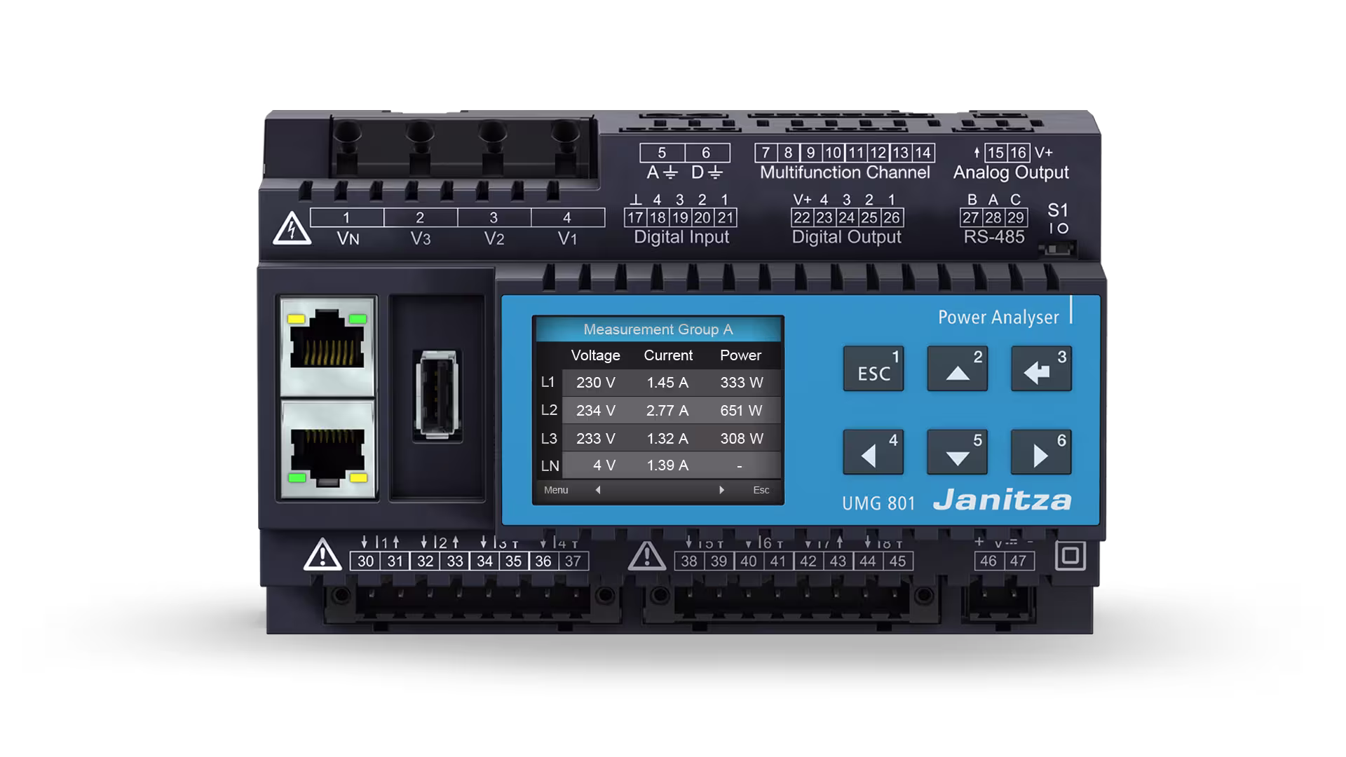Janitza UMG 801 Front 1 S