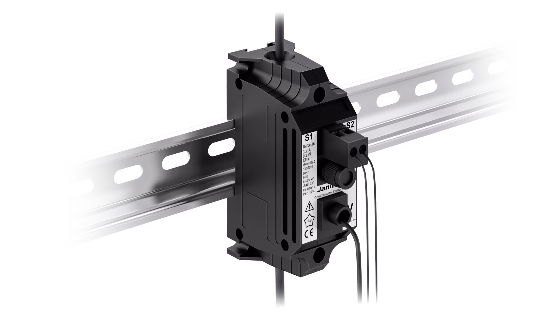 Janitza 1503002 Hutschienen Stromwandler mit Spannungsabgriff S